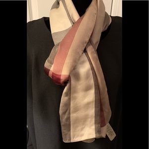 Burberry 100% silk scarf